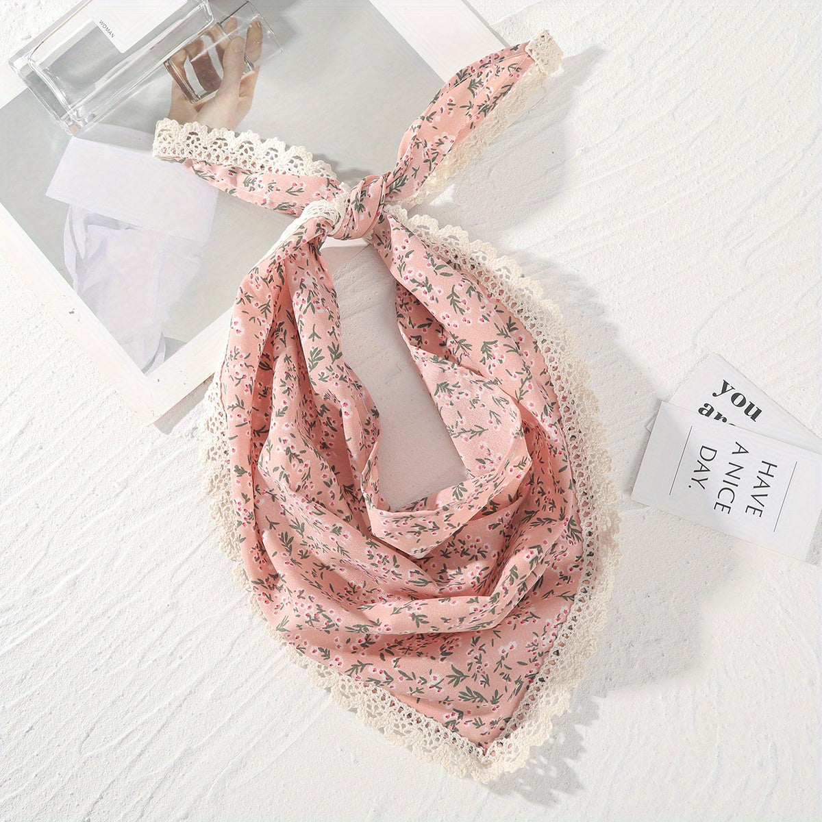 Women's Hair Accessories Set Floral Printed Hair Scarf Bandana Kerchief