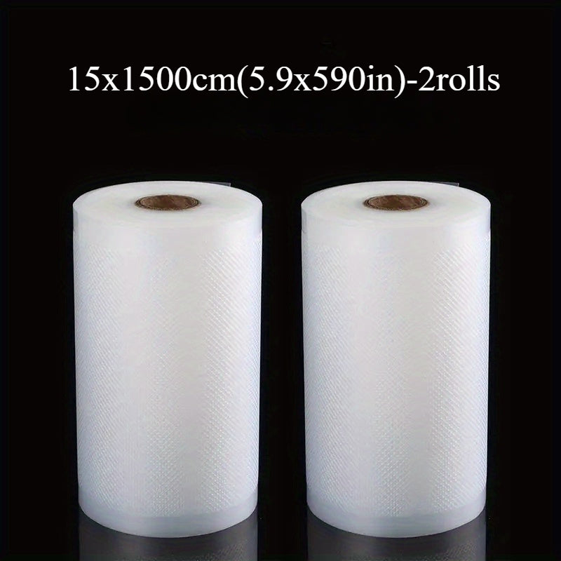 2pcs Food Storage Bags 15m Reusable White 11.02cm Kitchen Food Packaging