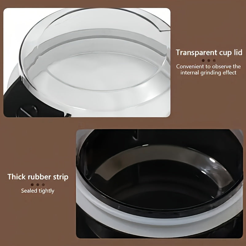 1 шт. UAO Электрическая мельница для зерна из нержавеющей стали, обновленная с 4 лезвиями для многофункционального сухого измельчения зерен и традиционной китайской медицины. Батарея не требуется, 12500 об/мин, 220-240 В с