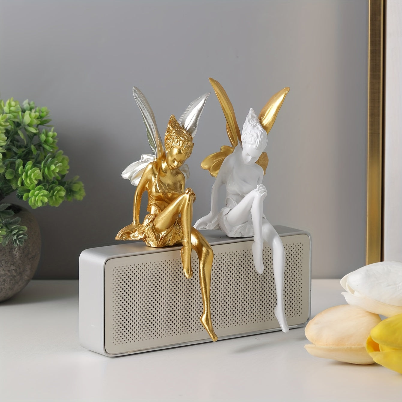 Resin Fairy Desktop Ornament for Home Decor Small Figurine