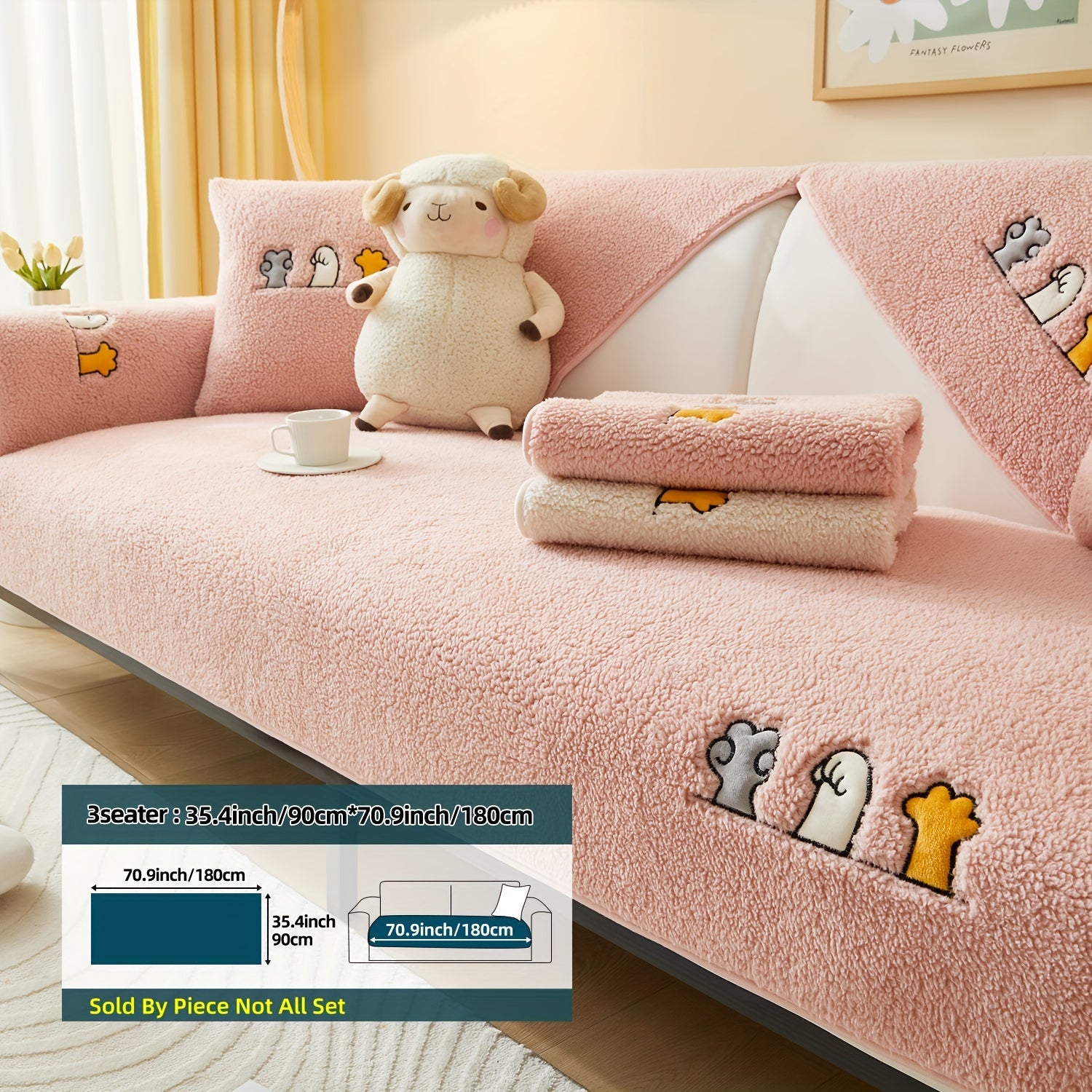 Плюшевый чехол на диван для собак, противоскользящий, защитный чехол для мебели