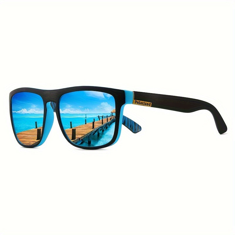Polarized Mirrored PC Lenses Copper Alloy Frame Sunglasses for Men Women Outdoor Casual