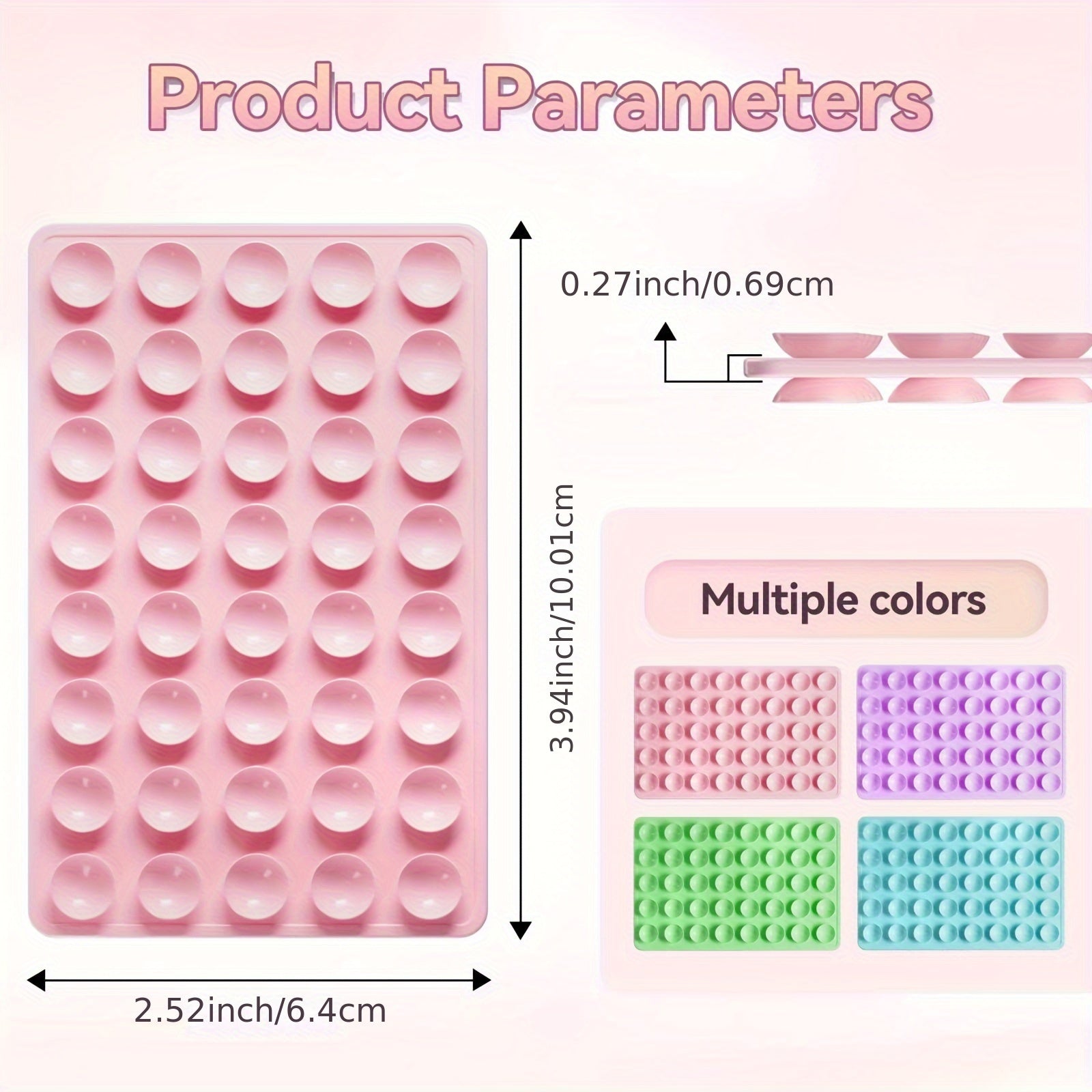 Silicone ikki tomonlama yopishqoq telefon tutgichi iPhone va Android uchun