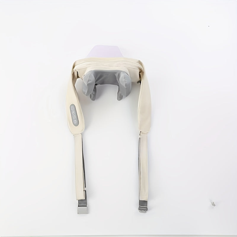 Portable Neck and Shoulder Massager with Heat Therapy Rechargeable Lithium Battery