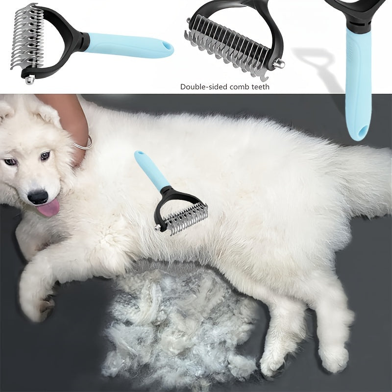 Stainless Steel Pet Comb for Cats and Dogs Tangles and Mats Removal Durable Grooming Tool