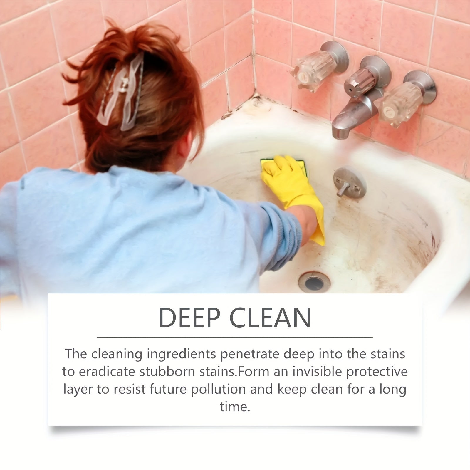 Versatile Stain Cleaning Gel for Grease Removal Kitchen Bathroom Multi-Effect Brightener