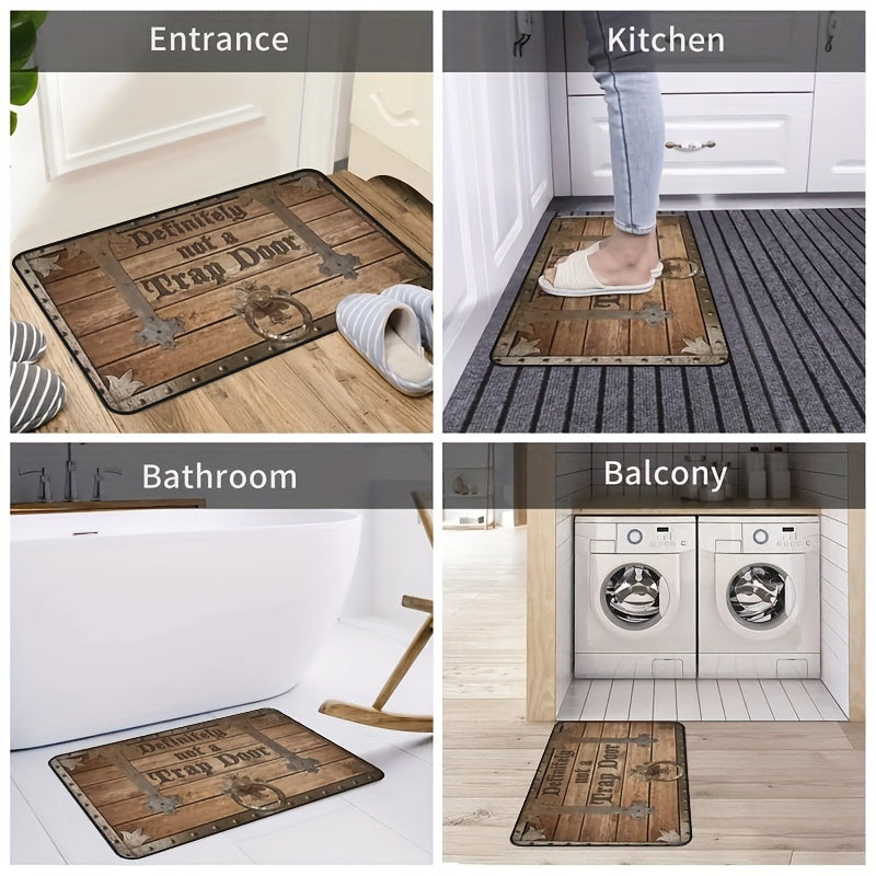 Non-Slip Polyester Door Mat - Easy Clean, Durable, 39.88cm x 59.69cm