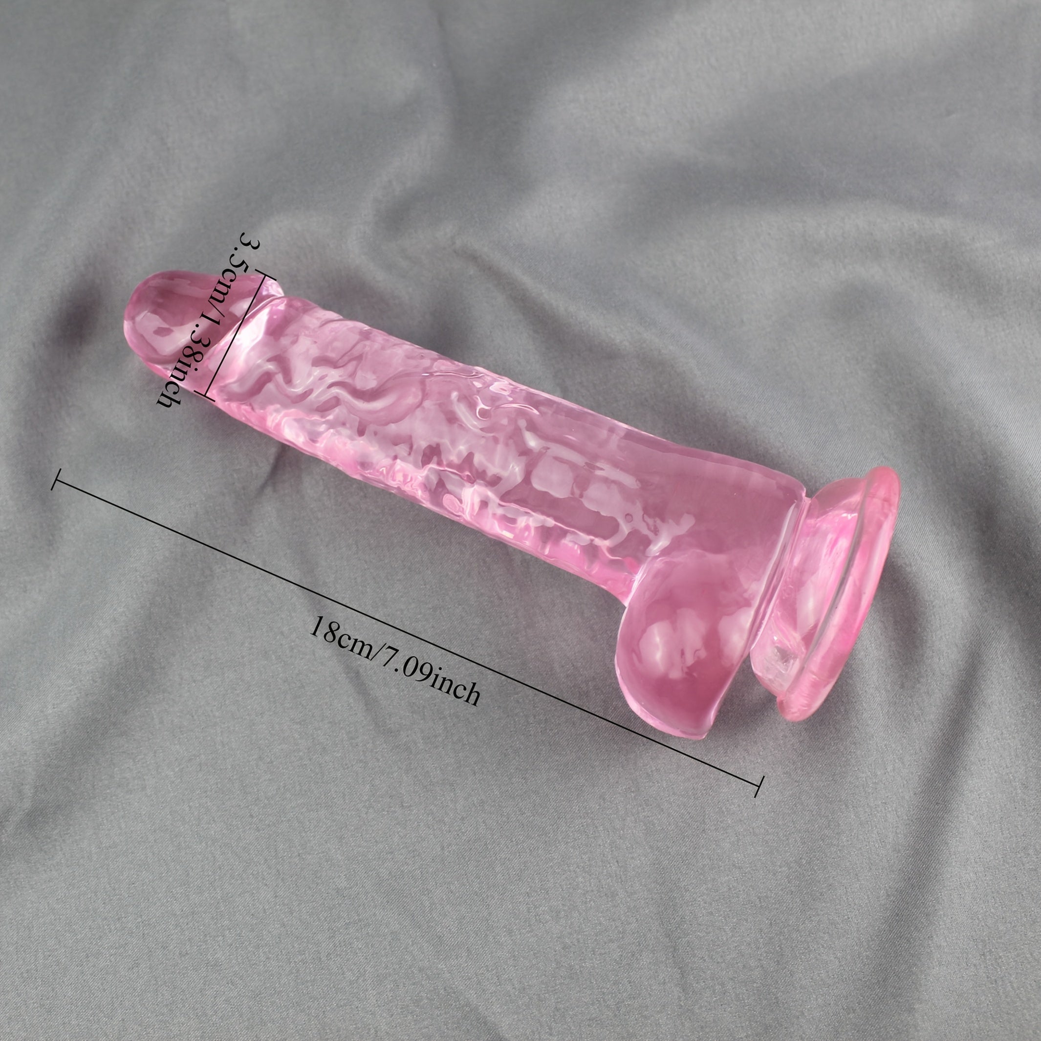 Realistik Silikon Dildo suyuqlik bilan Vaginal va Anal Stimulyatsiya uchun