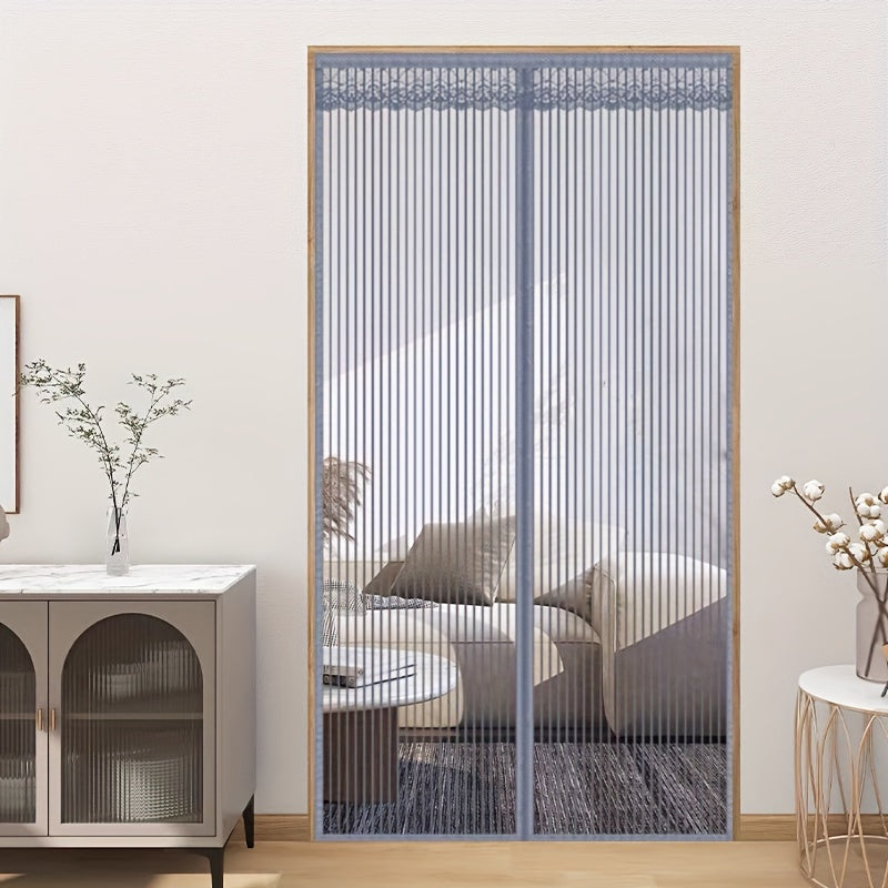 Magnetic Screen Door with Durable Mesh for Pets and Mosquito Prevention