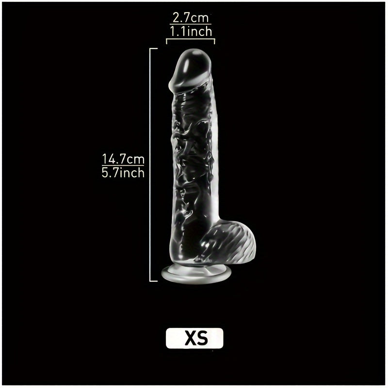 Adult Male Female Flexible Realistic Dildo with Suction Cup for Vaginal and Anal Use