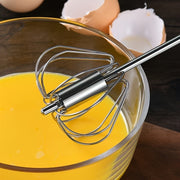 Stainless Steel Handheld Egg Beater Kitchen Whisk Manual Whisk for Baking and Cooking