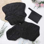 Reusable Menstrual Pads Bamboo Cloth Set for Heavy Flow Overnight Washable Liners