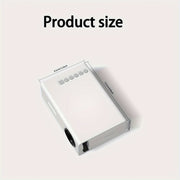 Mini Portable Projector 1080P Native Resolution 320P with Curtain Stand for Home Theater and Family Use