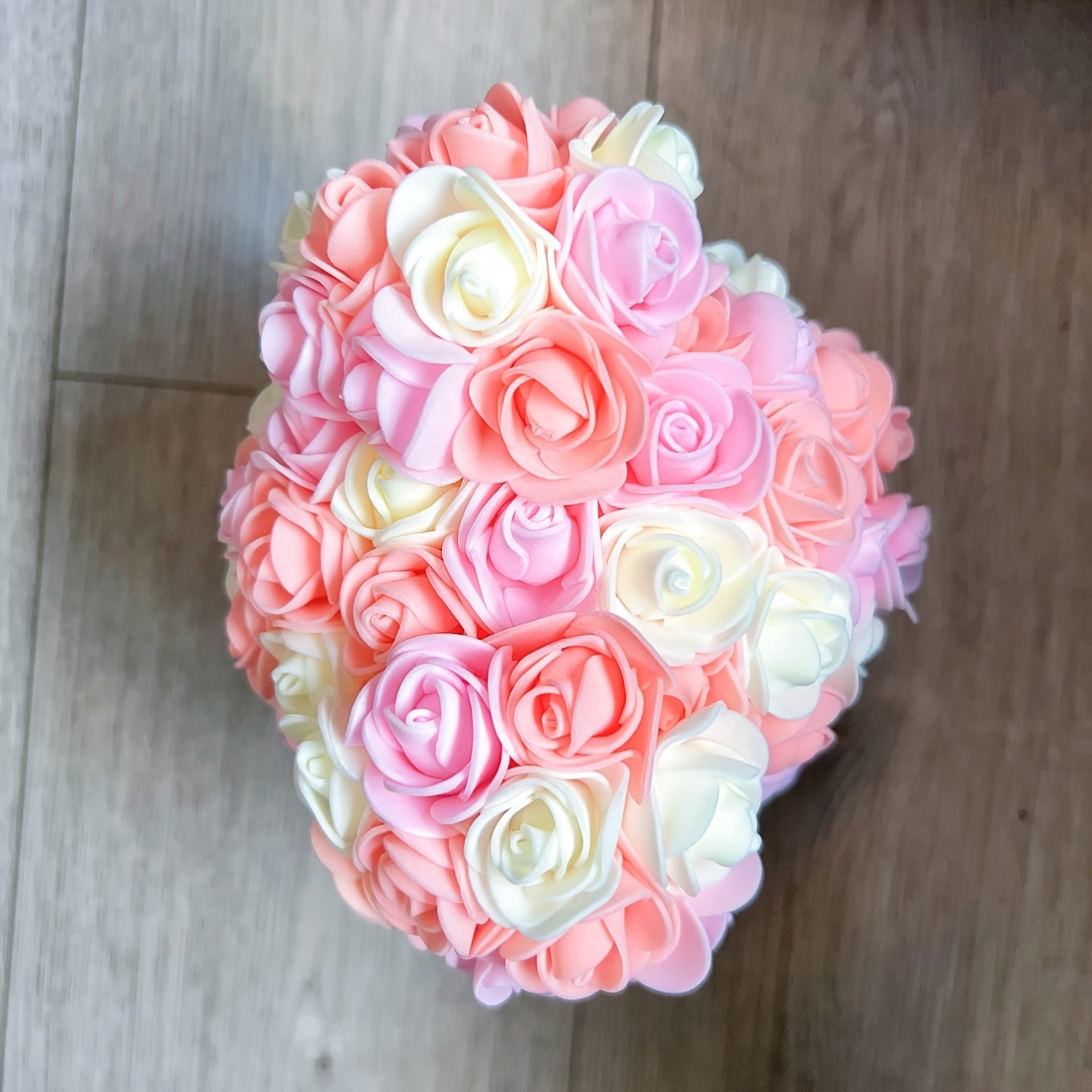 10 Inch Eternal Rose Bear Foam Flower Teddy for Valentine's Day Romantic Decor