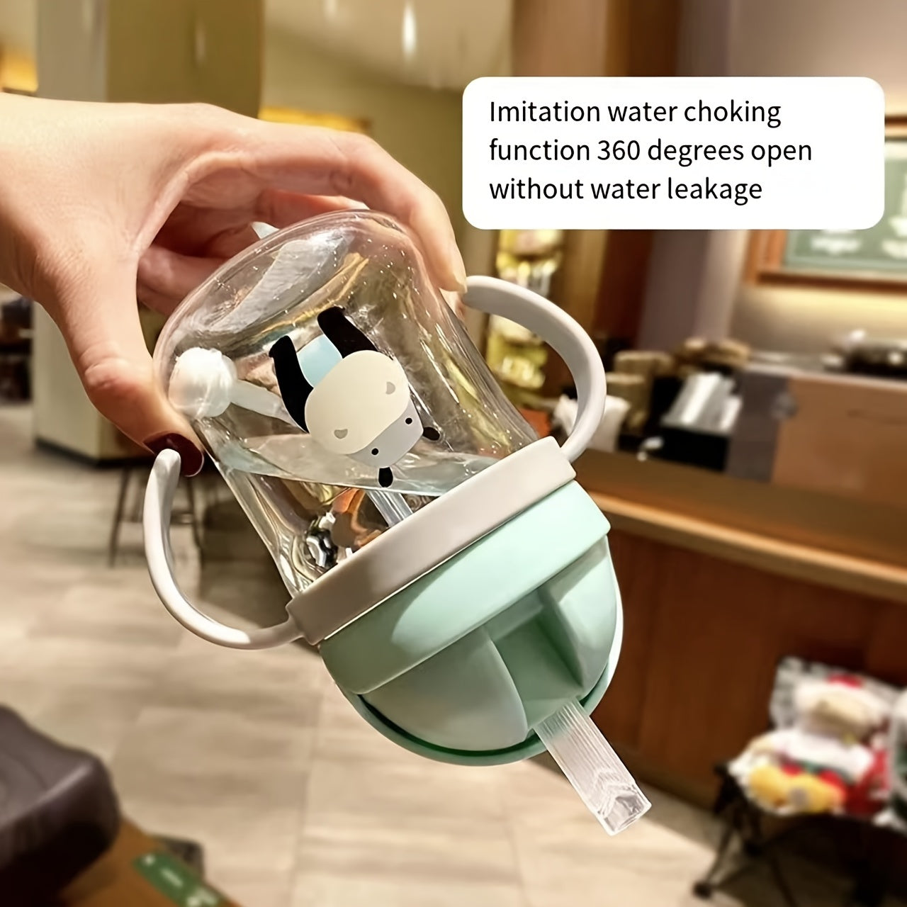 Leak-Proof Unbreakable Kids Drinking Cup with Straw and Anti-Choking Handle