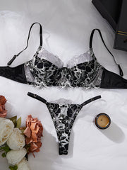 Women's Lingerie Set Sexy Underwear for Women with Lace and Satin Details