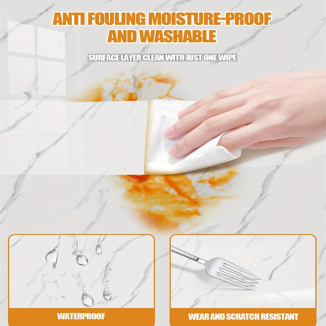 Abstract Marble Wallpaper Mural Waterproof Removable for Living Room Bedroom