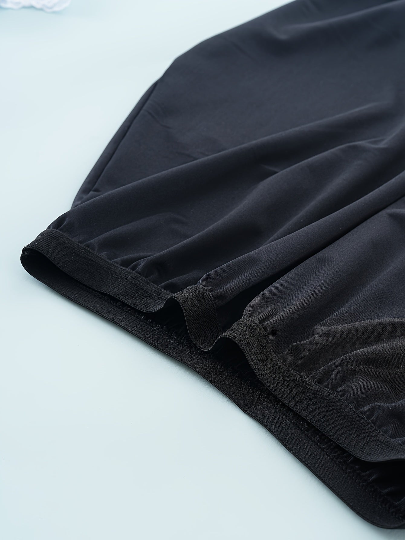 Plus Size Thickened Safety Anti-Slip Skirt with Lace Patchwork Underlay