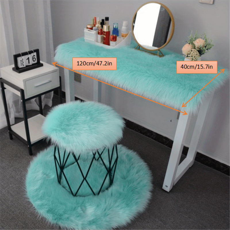 Розовый искусственный меховой ковер мягкий пушистый шег-коврик для гостиной, спальни, детской