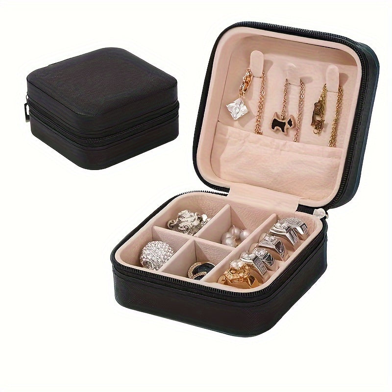 Двухслойный органайзер для украшений с замшевым покрытием, крючки для ожерелий, большая вместимость