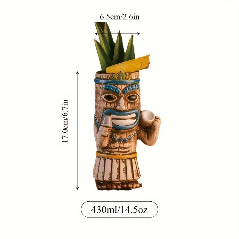 Hawaiian Tiki Cocktail Mug for Bars, Restaurants, Home Use
