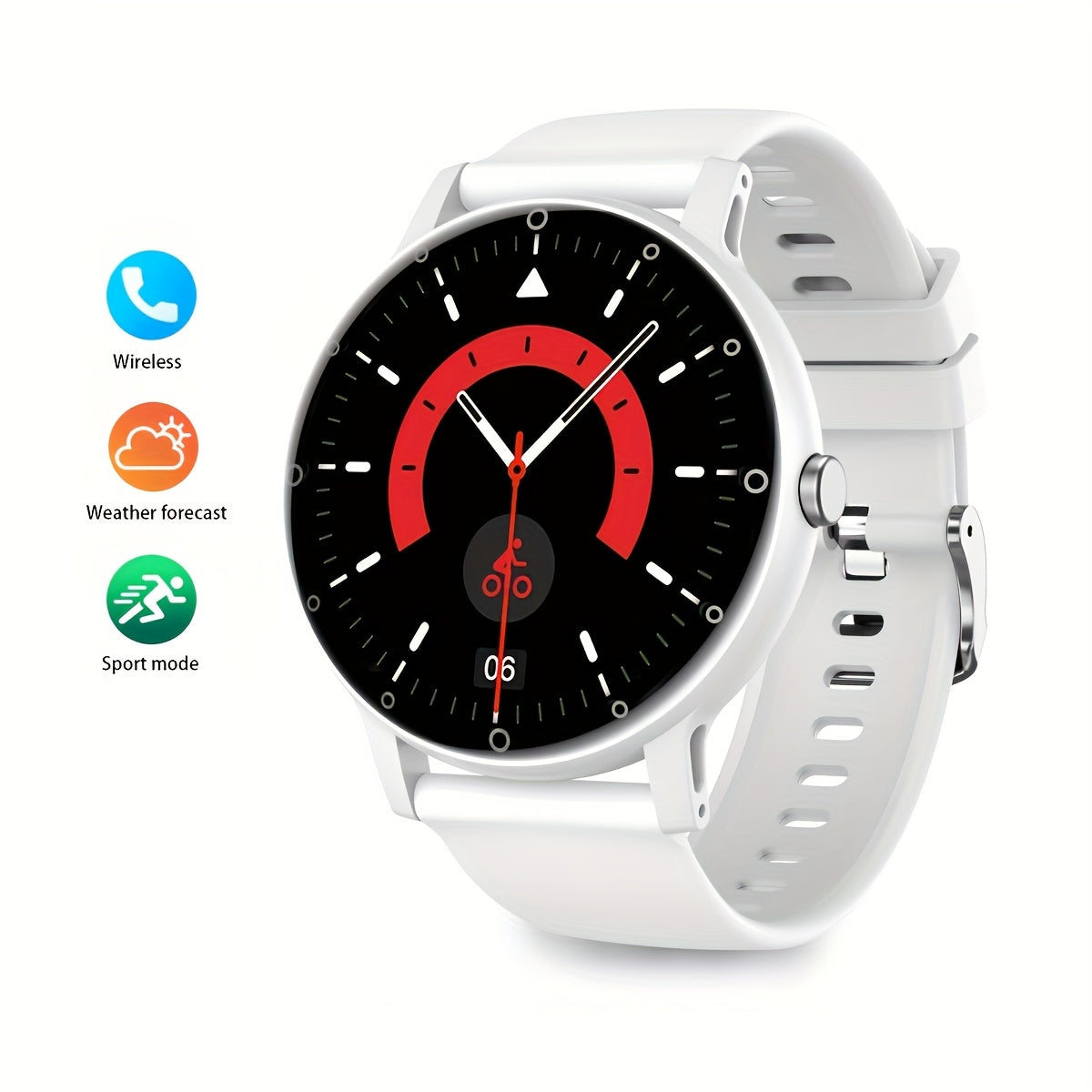 Full Touch Smart Watch with Sleep Tracker Pedometer Music Control and Sport Modes for Android and iOS