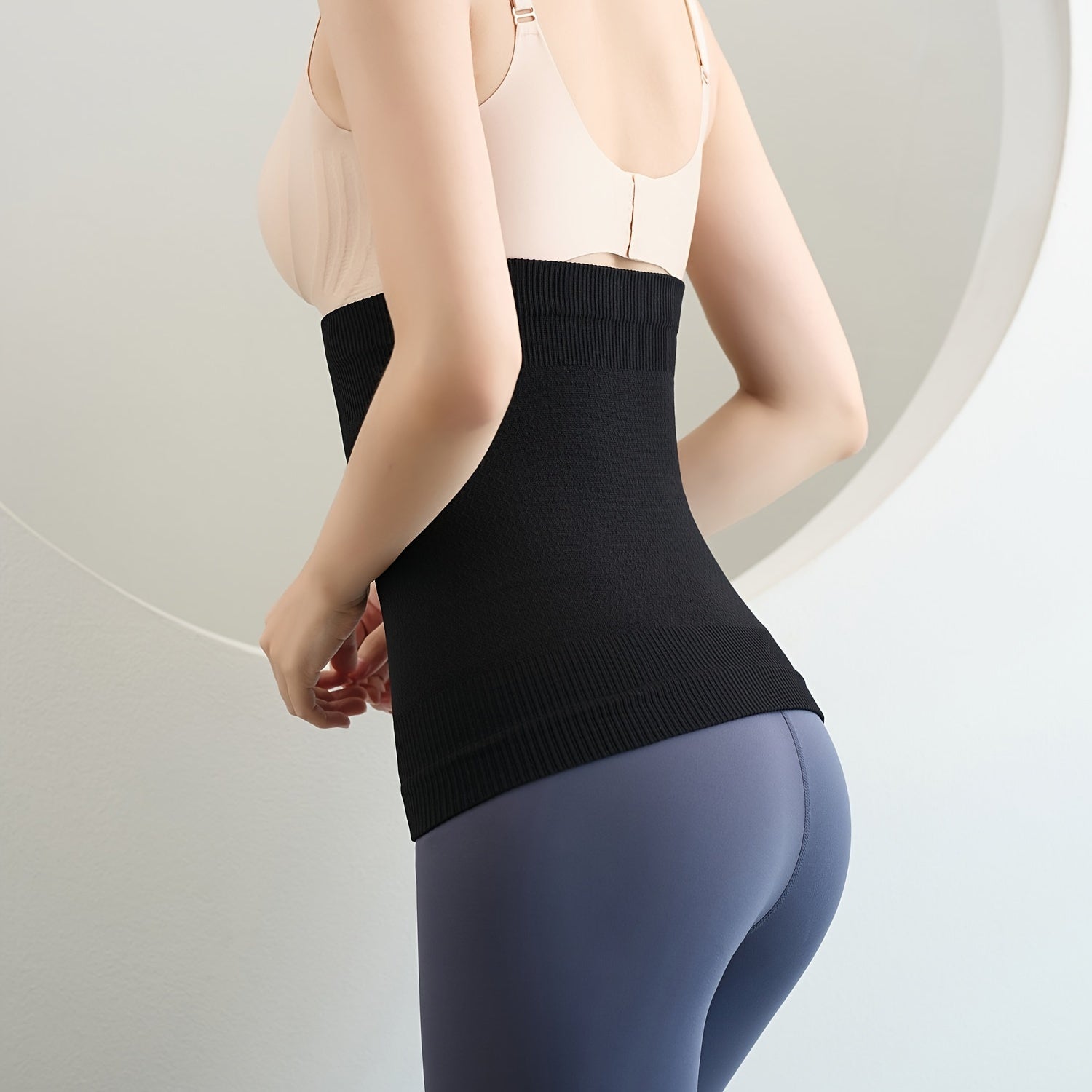 Seamless Waist Trainer for Women Tummy Control Shapewear with Breathable Knit Fabric