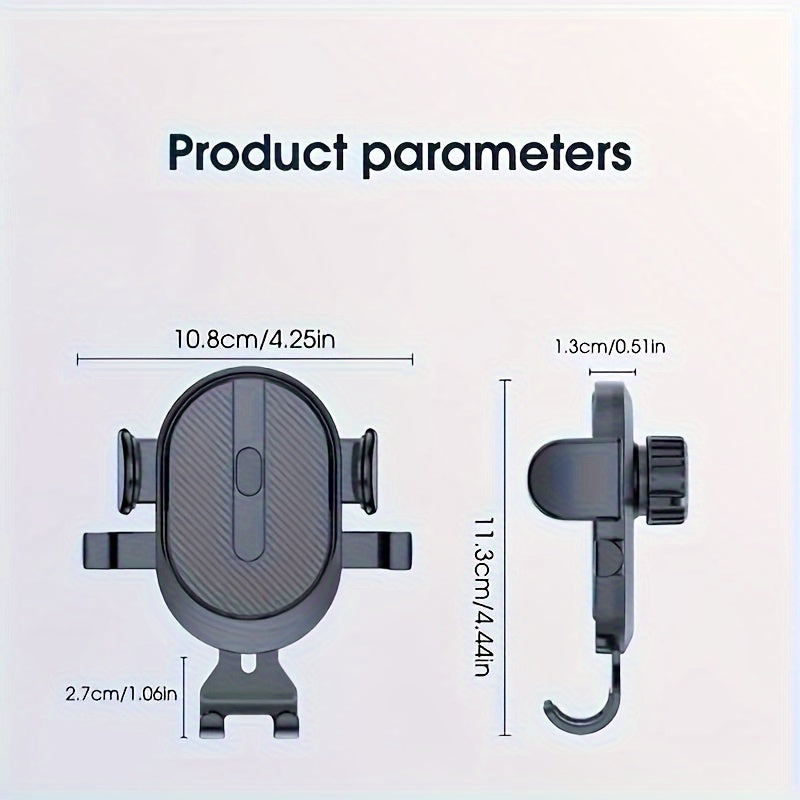 Waterproof ABS Dashboard Car Phone Holder with Adjustable Mount