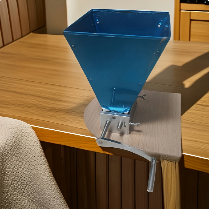 Low-Speed Carbon Steel Roller Malt Mill with Adjustable Wooden Plate and Bearings