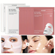 10pcs Bio-Collagen Facial Masks Moisturizing Brightening for All Skin Types
