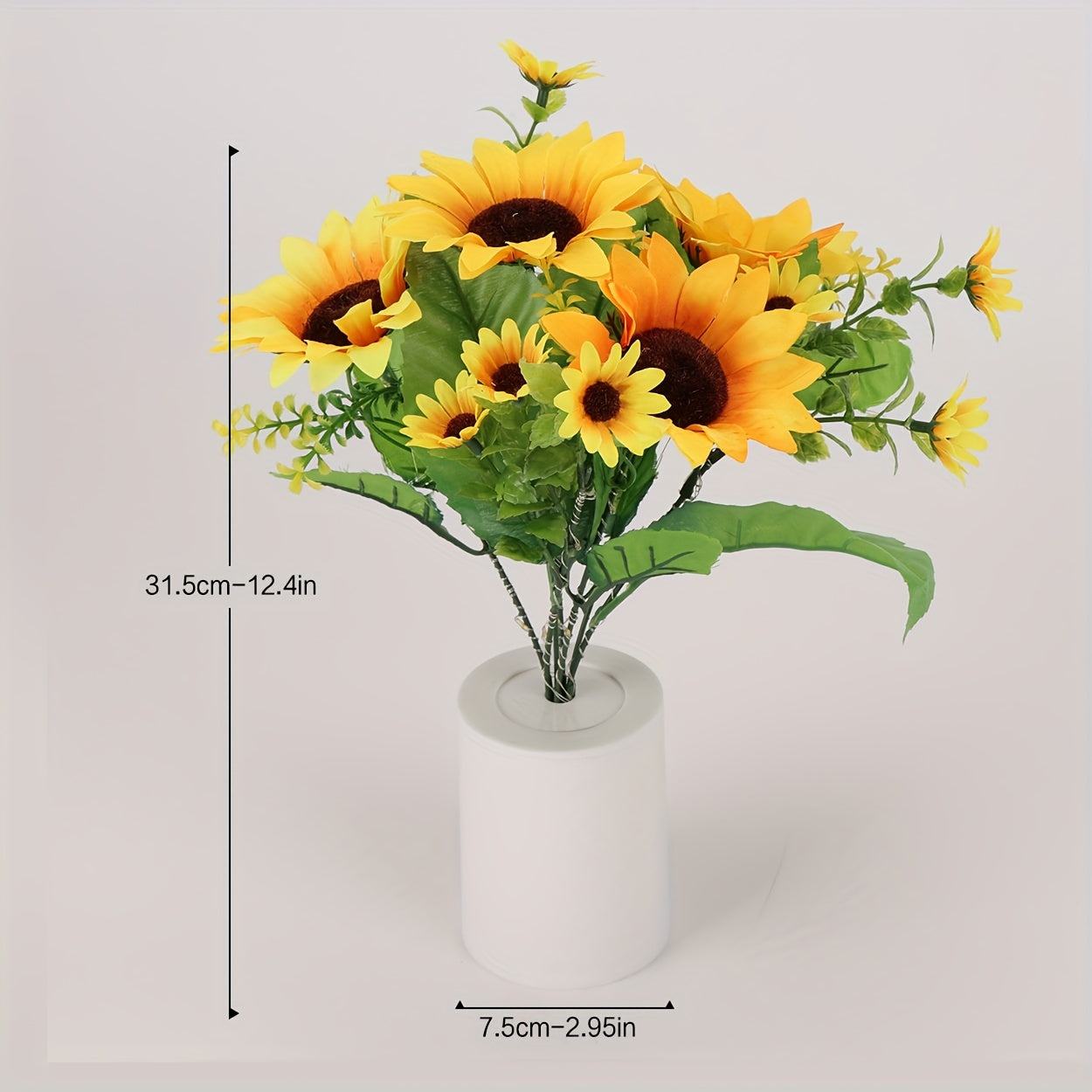Sunflower Night Light Battery Operated for Living Room Bedroom Decorative Lamp