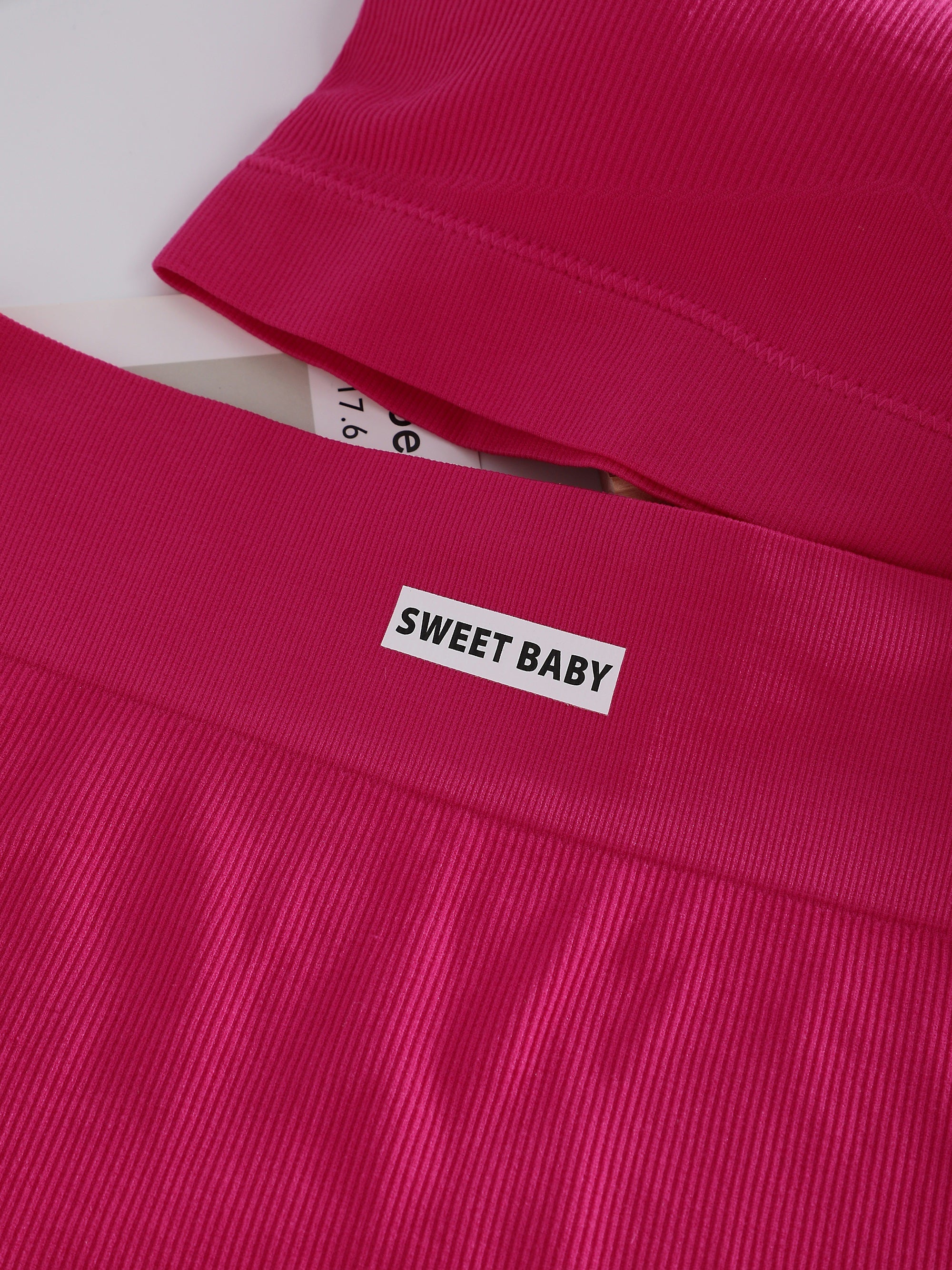 Women's Lingerie Set Wireless Bra and Ribbed Panties 4 Piece