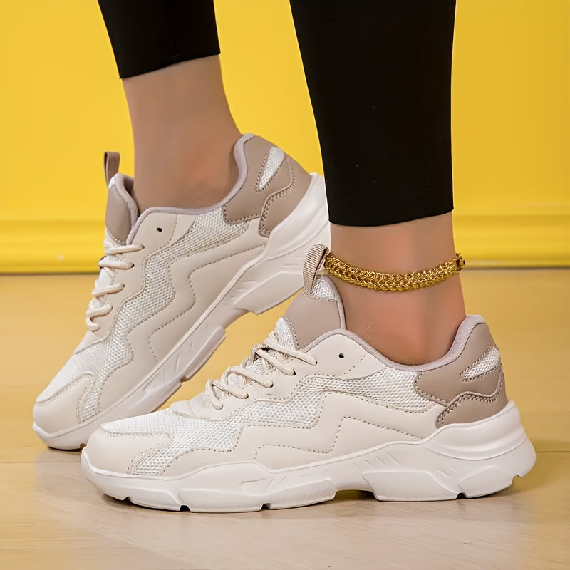 Women’s Casual All-Season Sneakers Breathable Mesh Low-Top Shoes