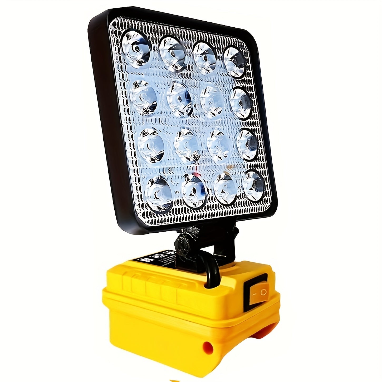 LED Work Light 20V MAX Battery Compatible Portable Recessed Plastic Outdoor Camping Job Site
