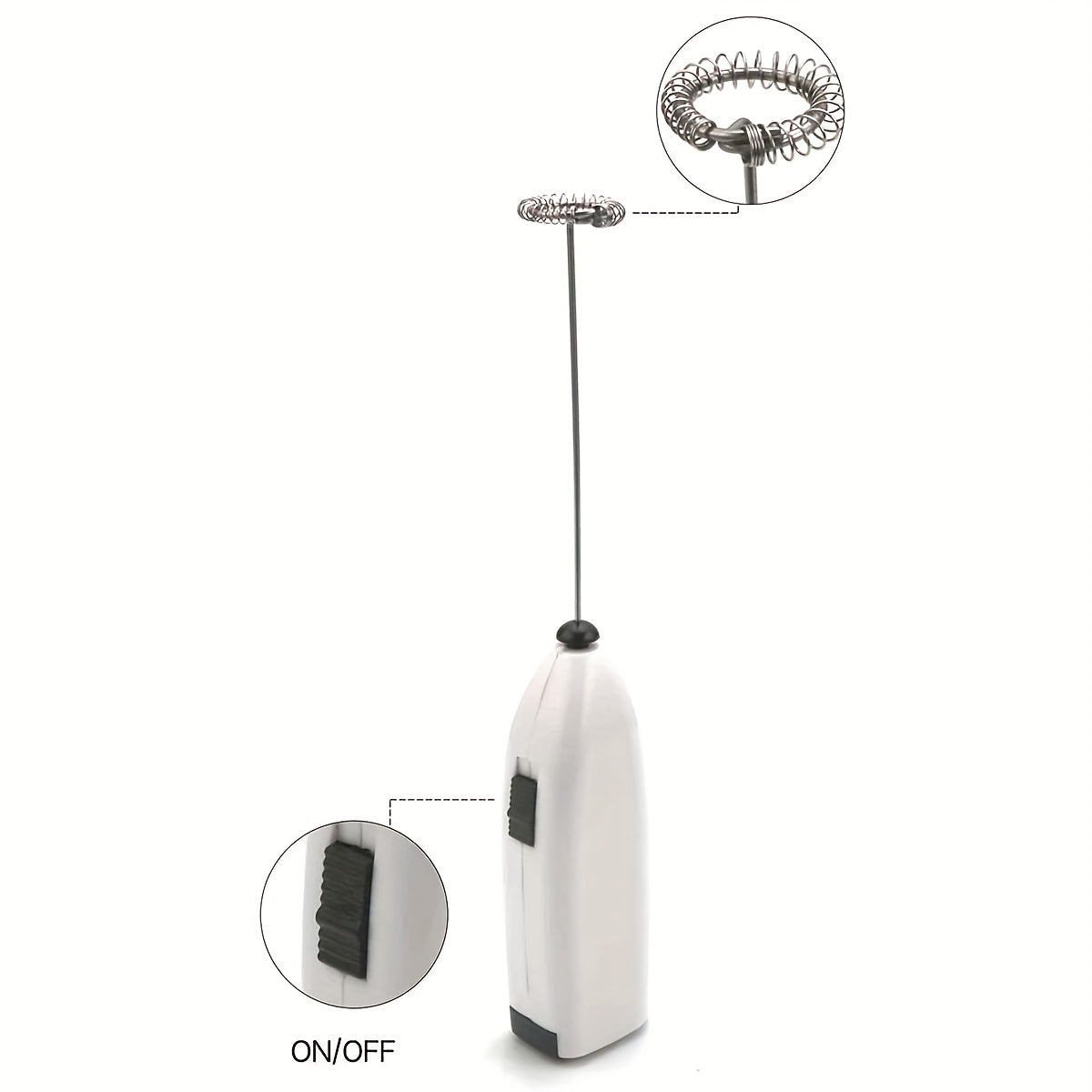 Electric Milk Frother Egg Beater Coffee Blender Handheld Stirrer