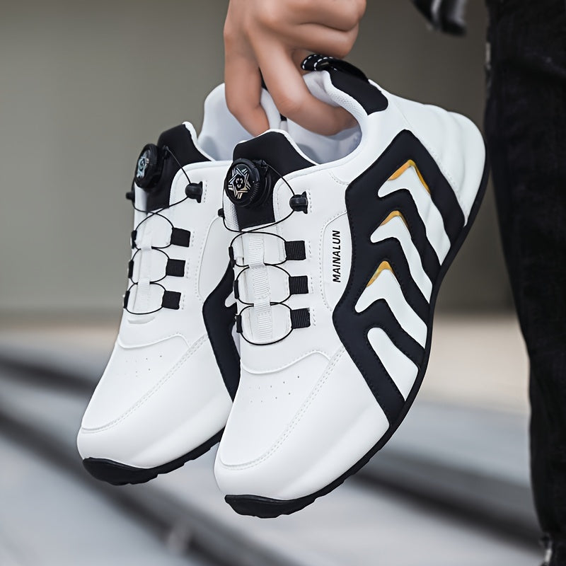 Men's Slip-On Sneakers Black Breathable Lightweight Casual All-Season Large Sizes