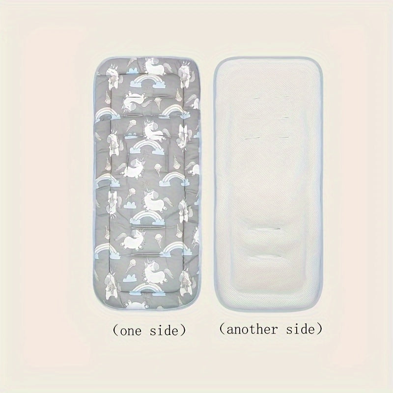 Reversible Cotton Baby Stroller Seat Liner for Newborns to 3 Years