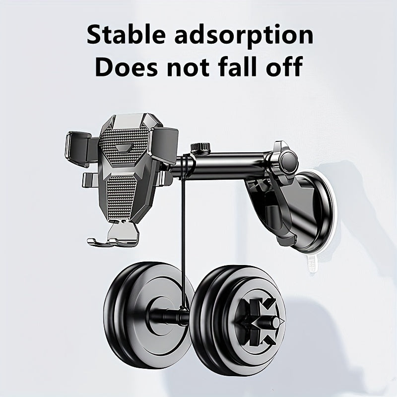 Adjustable Car Phone Holder Dashboard Mount Rotatable Clamp Durable ABS