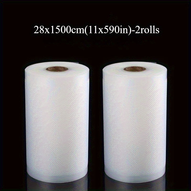2pcs Food Storage Bags 15m Reusable White 11.02cm Kitchen Food Packaging