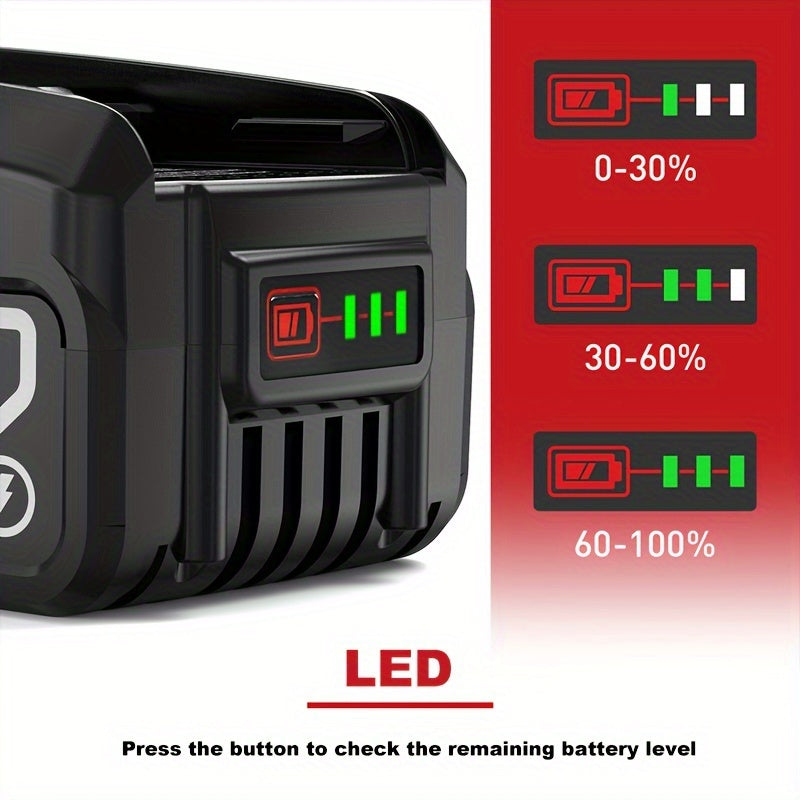 18V 5.0Ah Lithium-Ion Rechargeable Battery for Power Tools Compatible with Bosch and Gardena