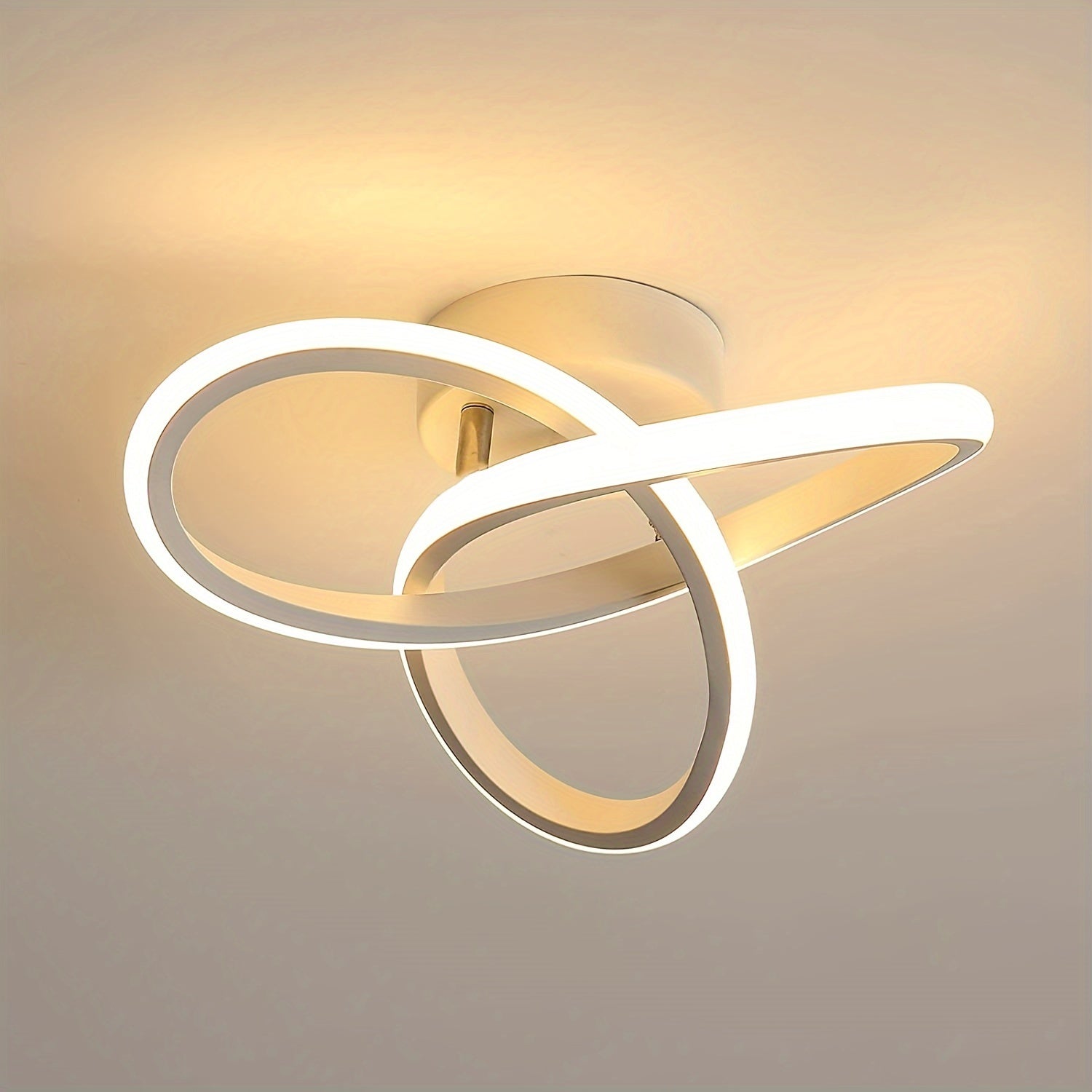 Dimmable LED Ceiling Light with Switch Control and Adjustable Color Temperature for Living Room Bedroom Kitchen