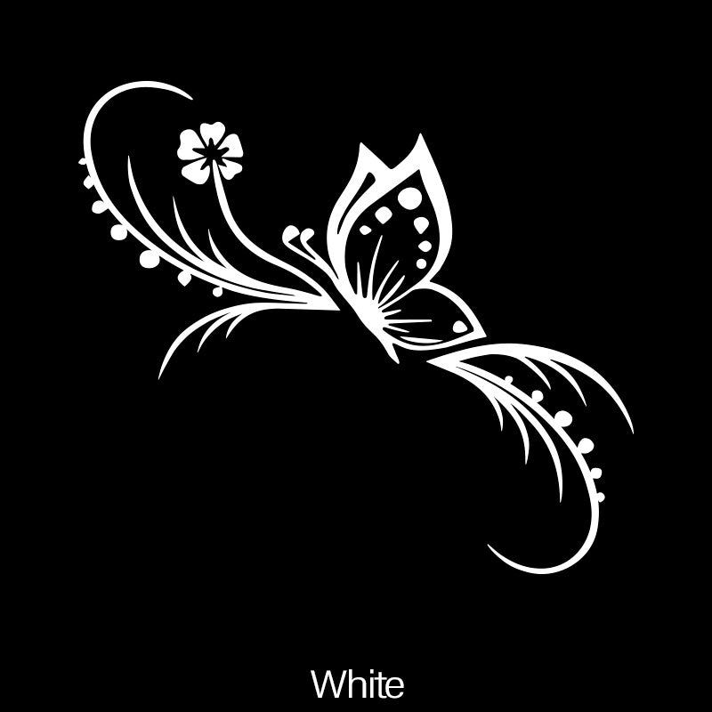 Car Floral Sticker Reflective Vinyl Decal for Cars and Motorcycles