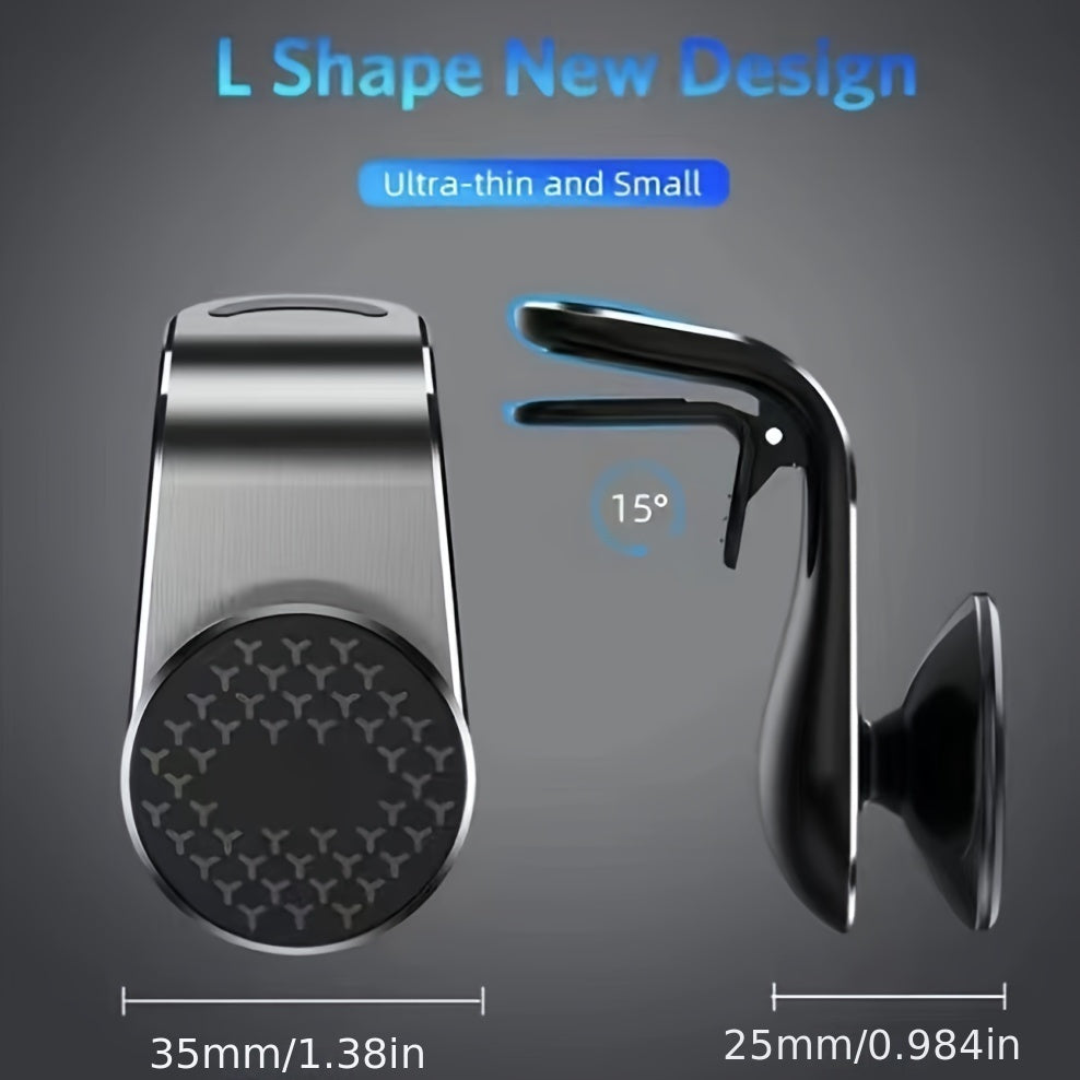 Universal avtomobil telefon uchun tutqich magnitli vent montaji 360° burilish sozlanadigan