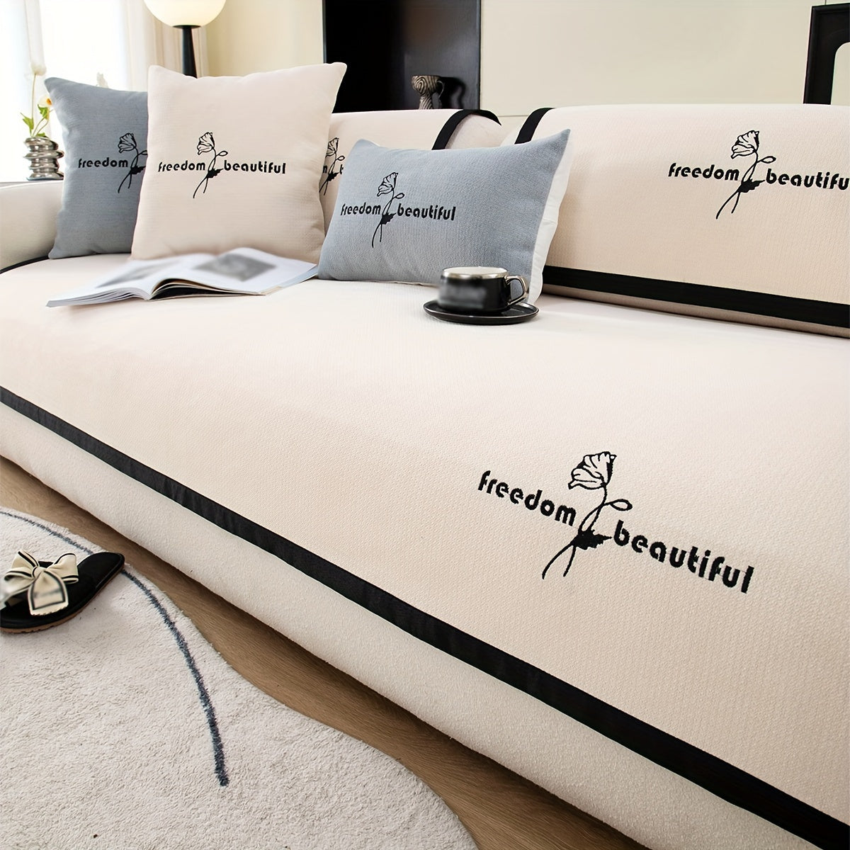 Современная накидка на диван из полиэстера для кресла, loveseat, 3-4 местного секционного