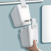 Wall-Mounted Plastic Storage Basket Organizer for Bathroom and Kitchen
