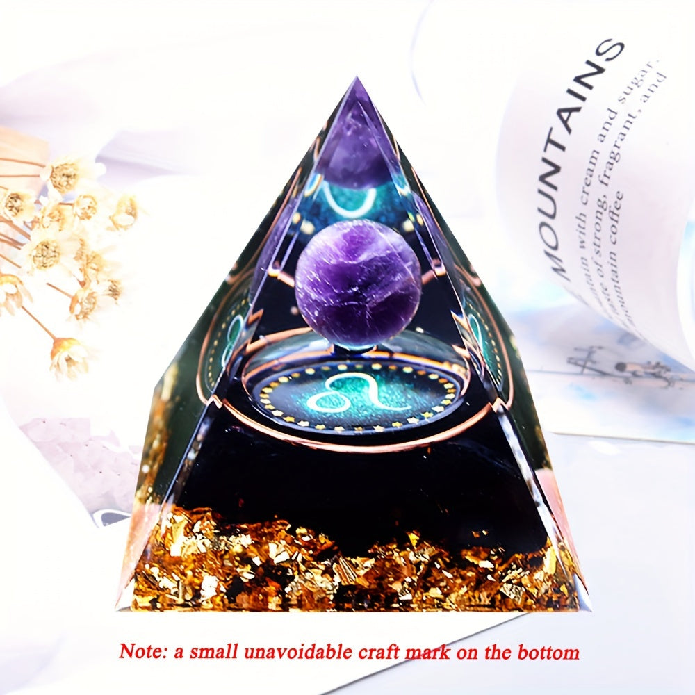 Ручная работа. Пирамида энергии оргон с двенадцатью созвездиями для позитивных вибраций