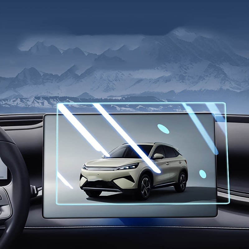 Pack de 2 protectores de pantalla de vidrio templado para navegación de coche de 15.6 pulgadas y velocímetro