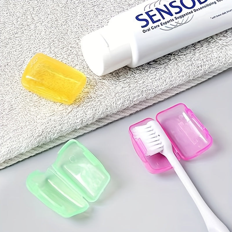 10Pcs Toothbrush Head Covers Portable Toothbrush Protectors Travel Cases