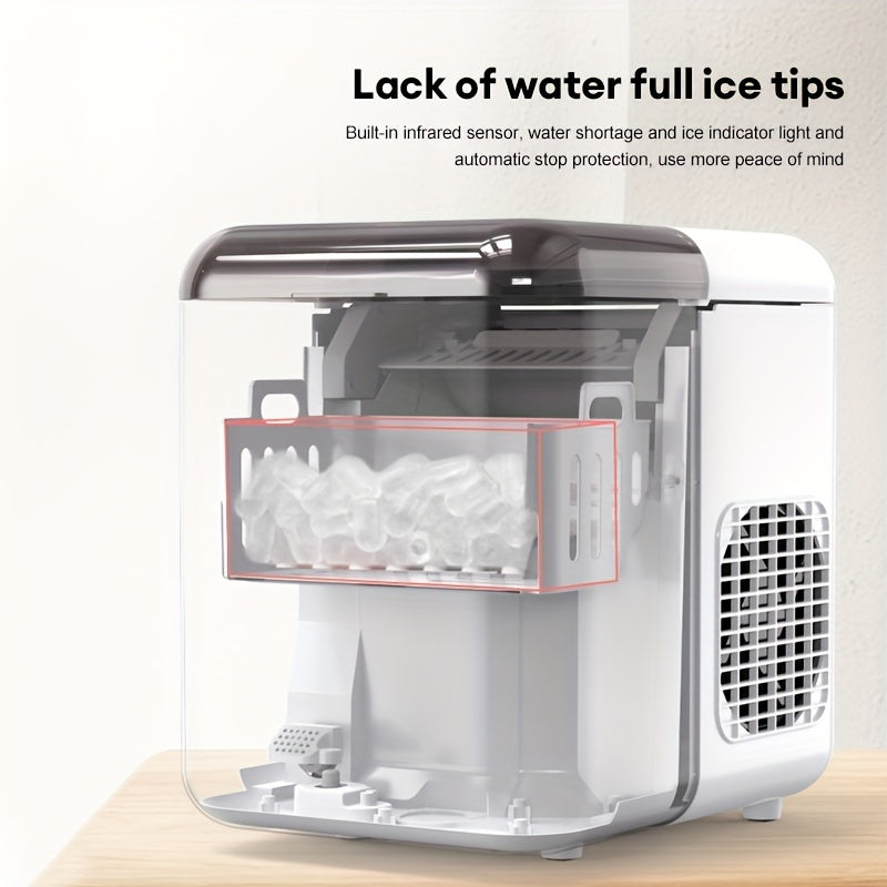Countertop Ice Maker Self-Cleaning Portable with 2 Ice Sizes for Kitchen Bar