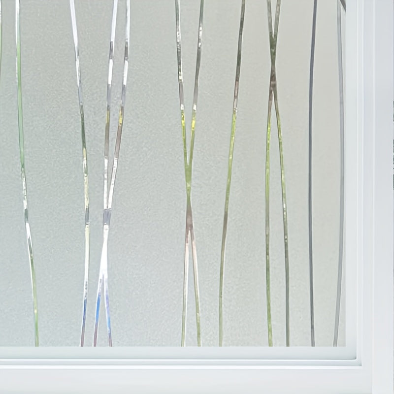 Frosted Glass Window Film UV Blocking Static Cling Removable Opaque Vinyl Covering